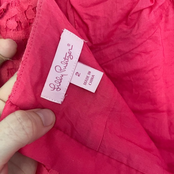 Pink Lace Lilly Pulitzer Mini Dress - Picture 5 of 5